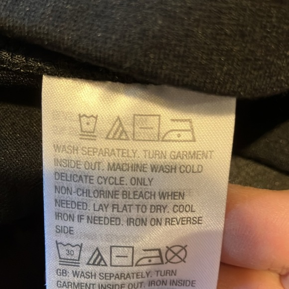 BELLE BY KIM GRAVEL FAUX LEATHER PONTE PANT WITH HIP ZIPPERS, BLACK - Picture 13 of 16